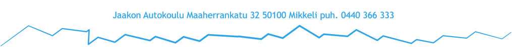 Jaakon Autokoulu Maaherrankatu 32 50100 Mikkeli puh. 0440 366 333